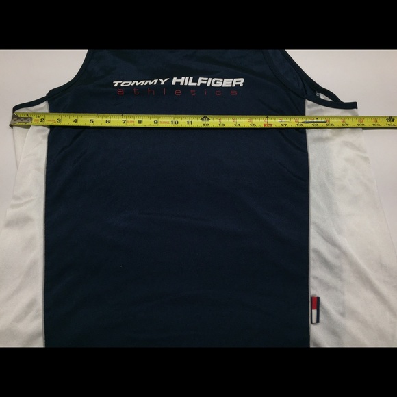 ❌SOLD❌ 90s Tommy Hilfiger Tank Top Spell Out Sz L - Picture 3 of 6